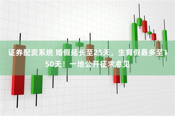 证券配资系统 婚假延长至25天，生育假最多至150天！一地公开征求意见